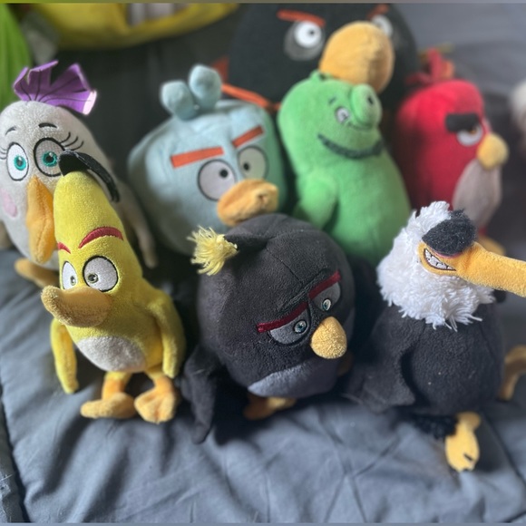Angry Bird Plush lot of 8 Stuffed Animal good condition - Picture 5 of 5